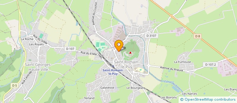 localisation de l'entreprise MONSIEUR LIONEL BRUYERE  SAINT-ROMAIN-LE-PUY