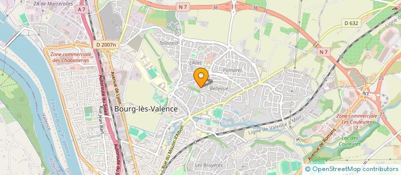 localisation de l'entreprise MONSIEUR LIONEL BUISSON à BOURG-LES-VALENCE