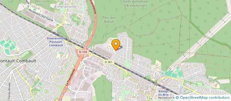 localisation de l'entreprise MONSIEUR LIONEL BUJAT  ROISSY-EN-BRIE