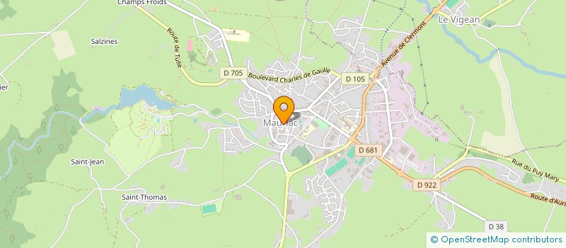 localisation de l'entreprise MONSIEUR LIONEL CABANES à MAURIAC