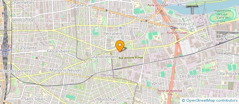 localisation de l'entreprise MONSIEUR LIONEL CAILLAT  VILLEURBANNE