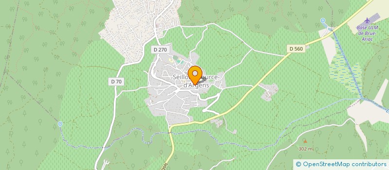 localisation de l'entreprise MONSIEUR LIONEL CAILLE  SEILLONS-SOURCE-D'ARGENS