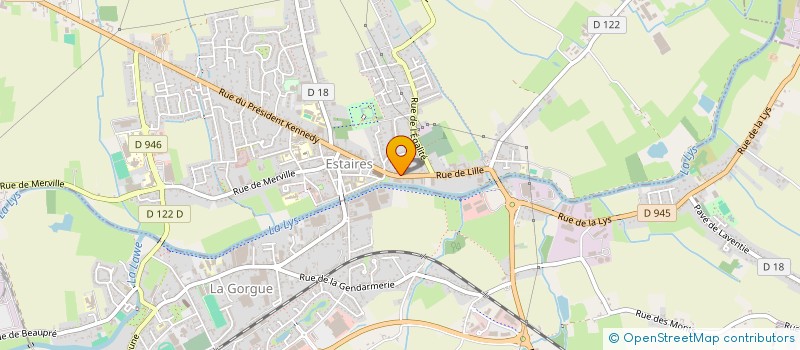 localisation de l'entreprise MONSIEUR LIONEL CALLEWAERT  ESTAIRES