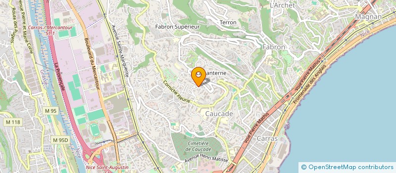 localisation de l'entreprise MONSIEUR LIONEL CALVO à NICE