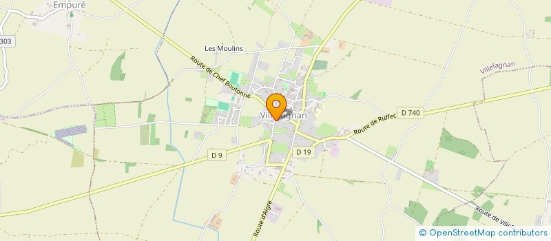 localisation de l'entreprise MONSIEUR LIONEL CAMBURET à VILLEFAGNAN