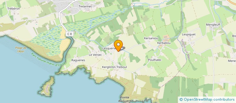 localisation de l'entreprise MONSIEUR LIONEL CAPITAINE  CROZON