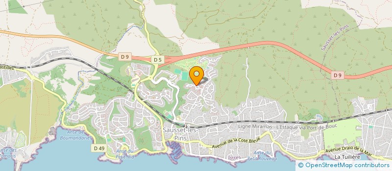 localisation de l'entreprise MONSIEUR LIONEL CARRIO  SAUSSET-LES-PINS