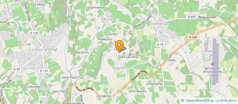 localisation de l'entreprise MONSIEUR LIONEL CARRON  BAGNOLS