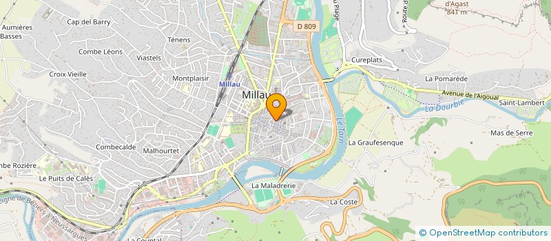 localisation de l'entreprise MONSIEUR LIONEL CARTAYRADE à MILLAU