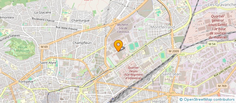 localisation de l'entreprise MONSIEUR LIONEL CASSEBRAS  CLERMONT-FERRAND