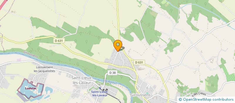 localisation de l'entreprise MONSIEUR LIONEL CASTAGNE  GIROUSSENS