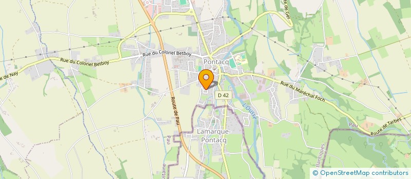 localisation de l'entreprise MONSIEUR LIONEL CATHELIN  PONTACQ