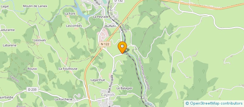 localisation de l'entreprise MONSIEUR LIONEL CAUQUOT à CAYROLS