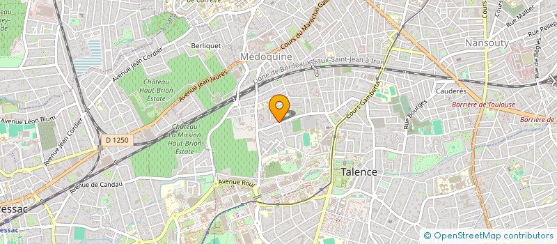 localisation de l'entreprise MONSIEUR LIONEL CAZAUBON  TALENCE