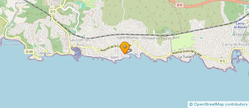 localisation de l'entreprise MONSIEUR LIONEL CAZZULO  SAUSSET-LES-PINS