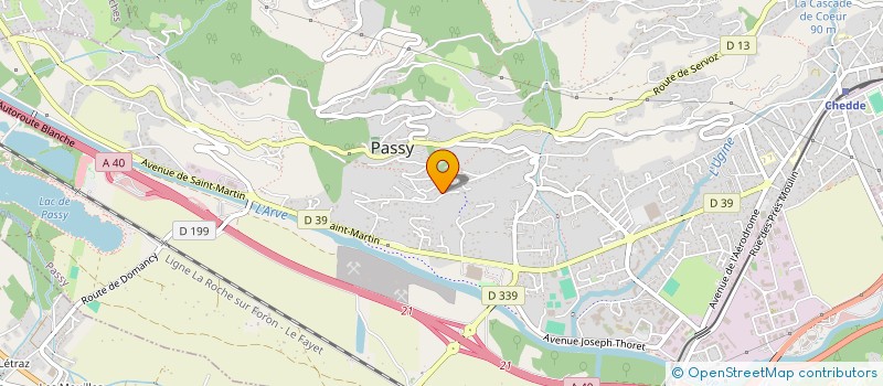 localisation de l'entreprise MONSIEUR LIONEL CESCUTTI  PASSY