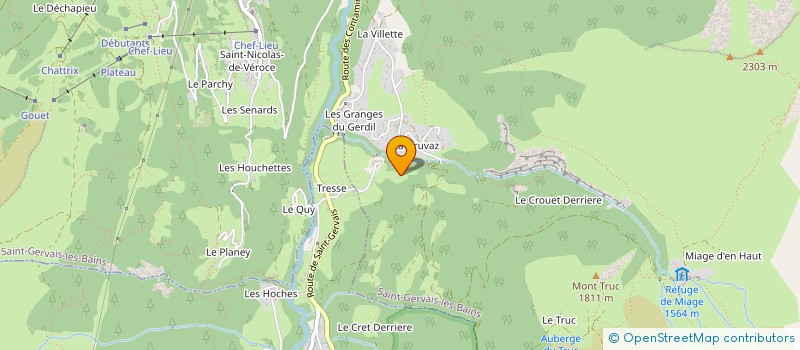 localisation de l'entreprise MONSIEUR LIONEL CHAMBEL  SAINT-GERVAIS-LES-BAINS