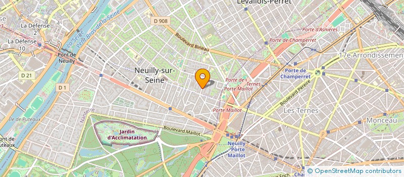 localisation de l'entreprise MONSIEUR LIONEL CHAMOULAUD à NEUILLY-SUR-SEINE
