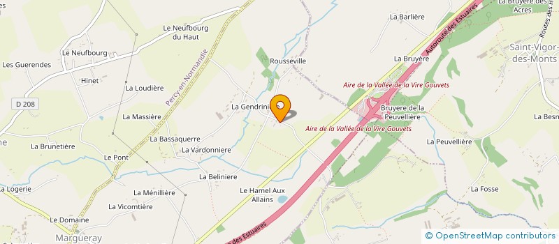 localisation de l'entreprise MONSIEUR LIONEL CHARDRON  PERCY-EN-NORMANDIE