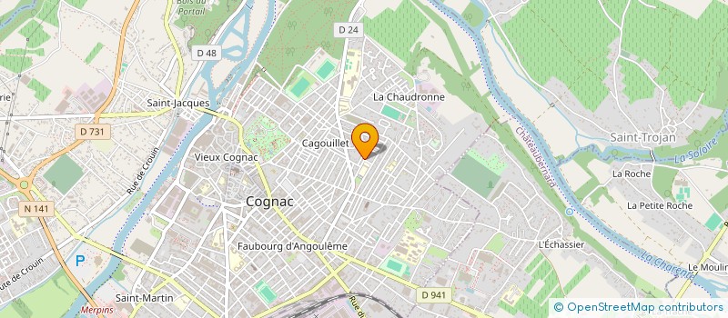 localisation de l'entreprise MONSIEUR LIONEL CHARLES à COGNAC