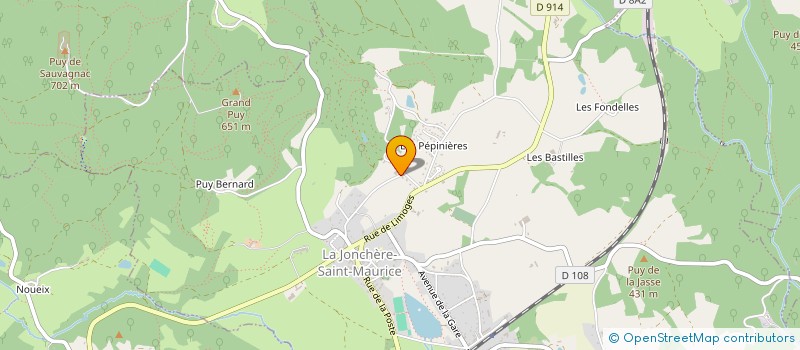 localisation de l'entreprise MONSIEUR LIONEL CHASSAGNE  LA JONCHERE-SAINT-MAURICE