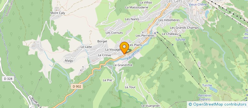 localisation de l'entreprise MONSIEUR LIONEL CHAUCHAT à LES GETS