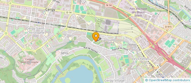 localisation de l'entreprise MONSIEUR LIONEL CHAUMOND  CERGY