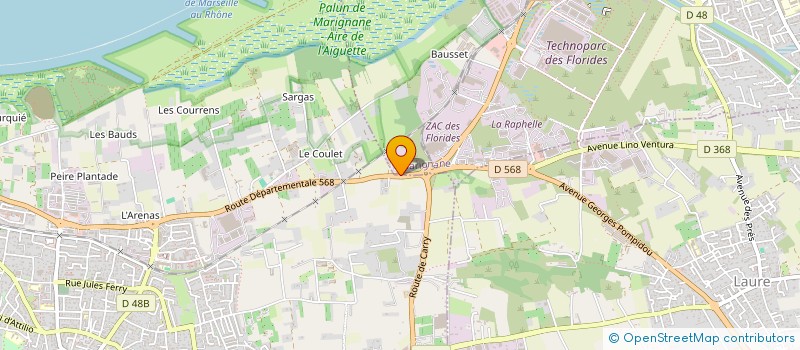 localisation de l'entreprise MONSIEUR LIONEL CHAVES  CHATEAUNEUF-LES-MARTIGUES