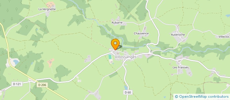 localisation de l'entreprise MONSIEUR LIONEL CHEFDEVILLE  VILLOSSANGES