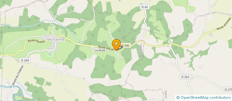 localisation de l'entreprise MONSIEUR LIONEL CHEYSSIAL  MORLANNE