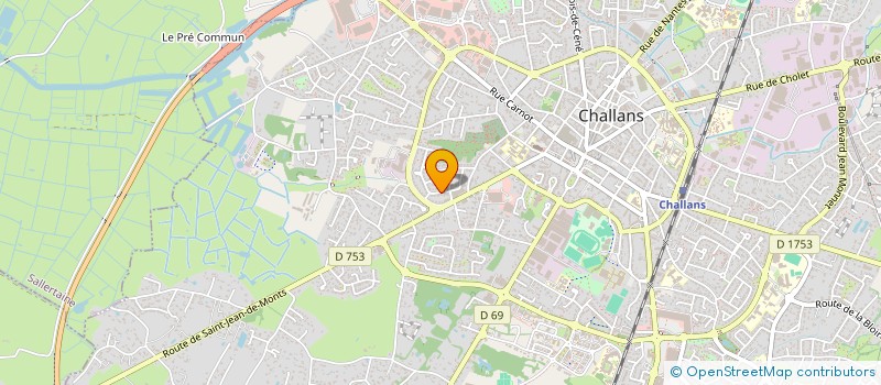 localisation de l'entreprise MONSIEUR LIONEL CLAVIER à CHALLANS