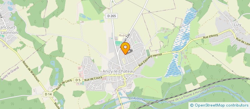 localisation de l'entreprise MONSIEUR LIONEL CLOCHE à ANIZY-LE-GRAND