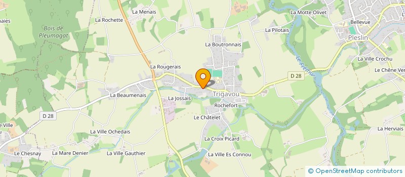 localisation de l'entreprise MONSIEUR LIONEL COHUET à PLESLIN-TRIGAVOU
