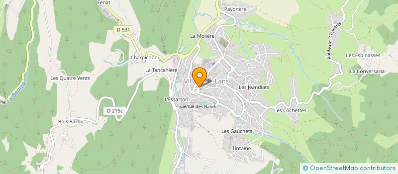 localisation de l'entreprise MONSIEUR LIONEL COLLIAT-DRAGON  VILLARD-DE-LANS