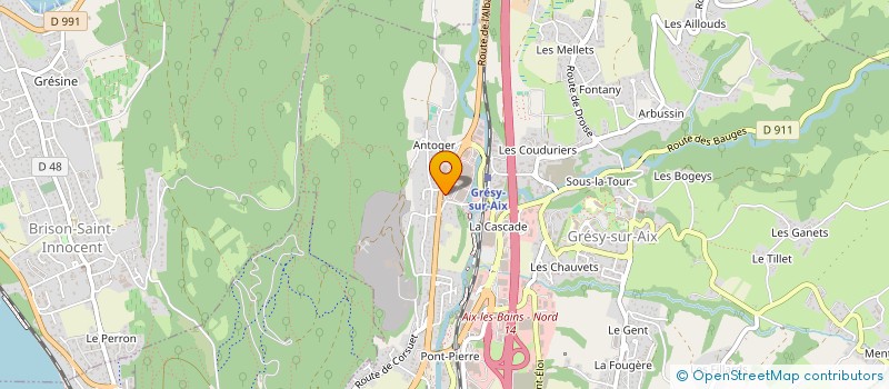 localisation de l'entreprise MONSIEUR LIONEL COLOGNATO  GRESY-SUR-AIX