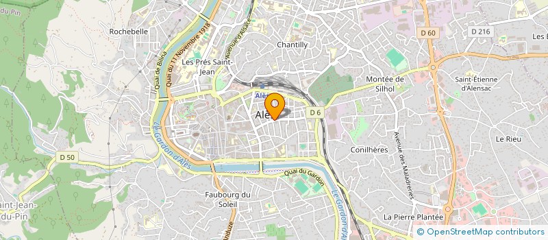 localisation de l'entreprise MONSIEUR LIONEL COSSARD  ALES