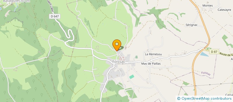 localisation de l'entreprise MONSIEUR LIONEL COSTES à FOISSAC