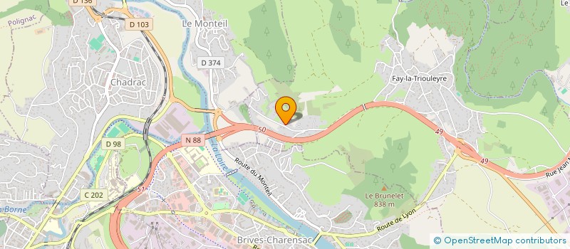 localisation de l'entreprise MONSIEUR LIONEL COURIOL  SAINT-GERMAIN-LAPRADE