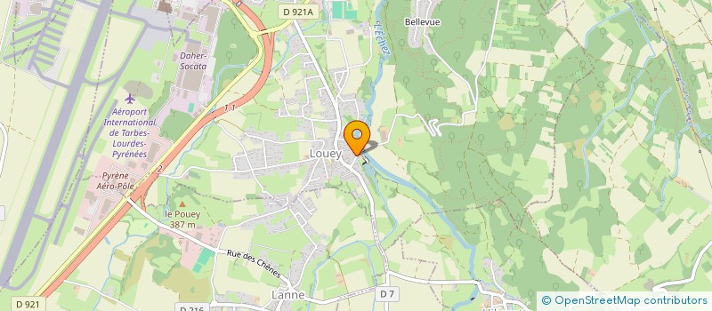 localisation de l'entreprise MONSIEUR LIONEL COURREGES  LOUEY