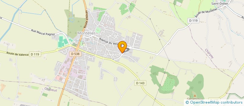 localisation de l'entreprise MONSIEUR LIONEL COURTIAL  MONTELIER