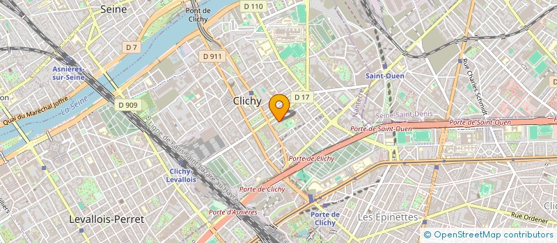 localisation de l'entreprise MONSIEUR LIONEL COURTIAUD à CLICHY