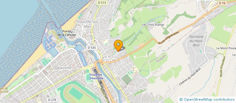 localisation de l'entreprise MONSIEUR LIONEL COUTON  TROUVILLE-SUR-MER