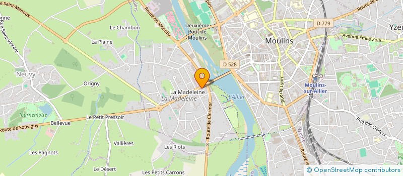 localisation de l'entreprise MONSIEUR LIONEL COZETTE  MYENNES