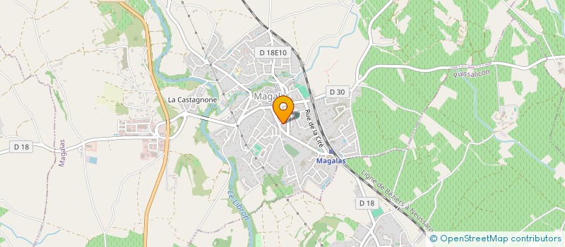 localisation de l'entreprise MONSIEUR LIONEL CRIPPA  MAGALAS