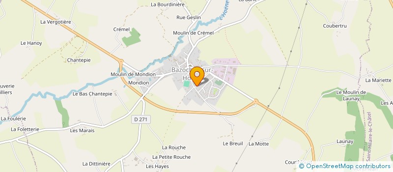 localisation de l'entreprise MONSIEUR LIONEL CROISE à BAZOCHES-SUR-HOENE