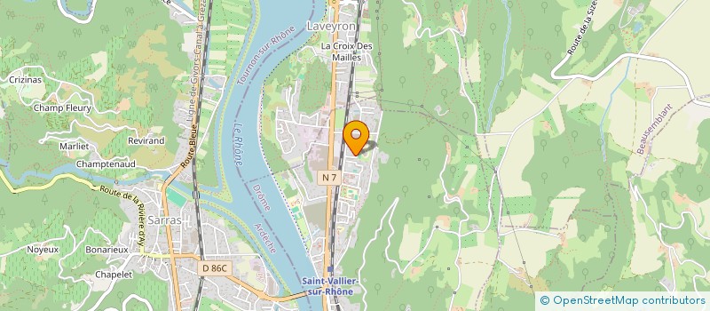 localisation de l'entreprise MONSIEUR LIONEL CSOPJAK  SAINT-VALLIER