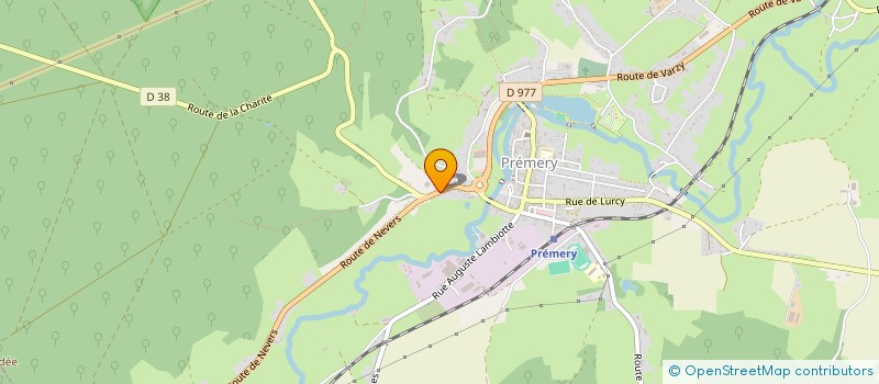 localisation de l'entreprise MONSIEUR LIONEL DA SILVA  PREMERY