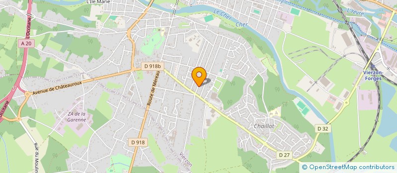 localisation de l'entreprise MONSIEUR LIONEL DA SILVA  VIERZON