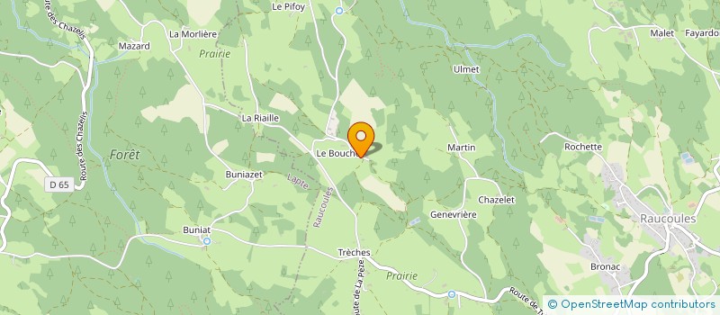 localisation de l'entreprise MONSIEUR LIONEL DANTONY  RAUCOULES