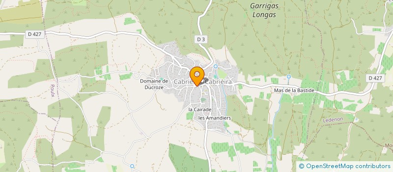 localisation de l'entreprise MONSIEUR LIONEL DARNAND  CABRIERES